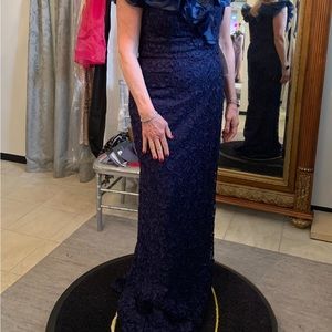 Montage by Mon Cheri mother of the bride dress. Size 12, navy.